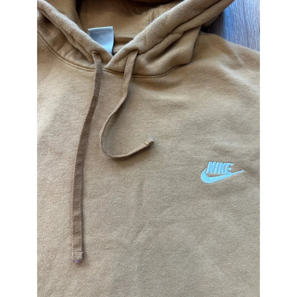 Nike Sportswear Club Fleece Hoodie Mens 3XL Mustard‎ Yellow Pullover BV2654-722